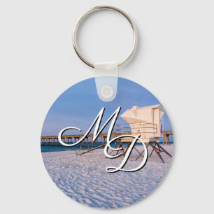Llavero Pensacola Morning Lifeguard Stand & Pier Keychain