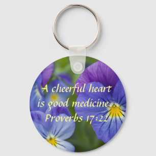 Llavero Pensamiento púrpura - Cheerfulness