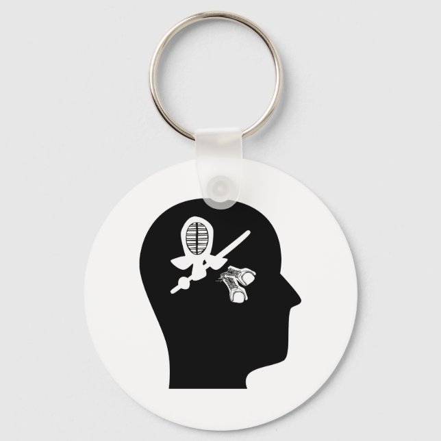 Llavero Pensando en Kendo (Anverso)