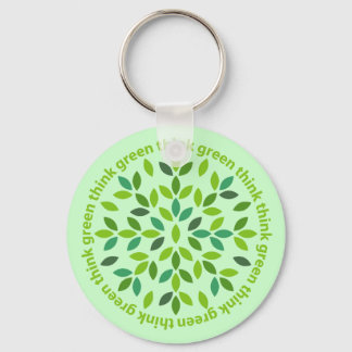Llavero Pensar en el Keychain verde