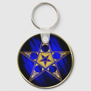 Llavero Pentagram con la estrella al revés