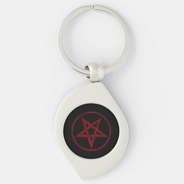 Llavero Pentagram del diablo Rojo (Anverso)