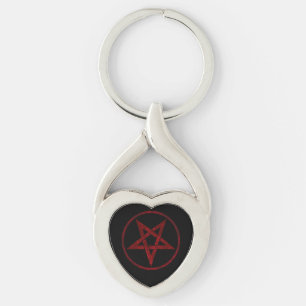 Llavero Pentagram del diablo Rojo