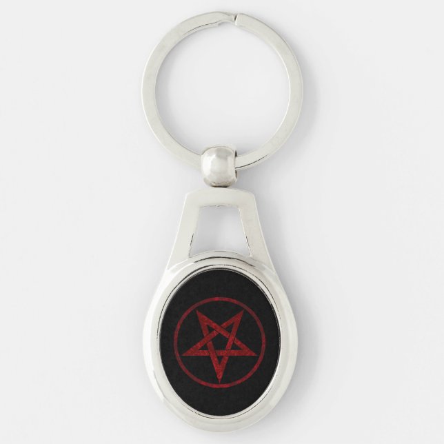 Llavero Pentagram del diablo Rojo (Anverso)
