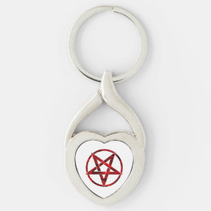 Llavero Pentagram del diablo Rojo