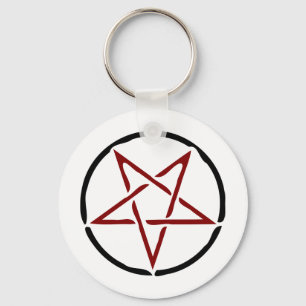 Llavero Pentagram rojo