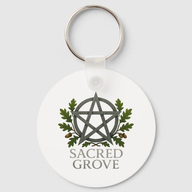 Llavero Pentagram Wiccan (Anverso)