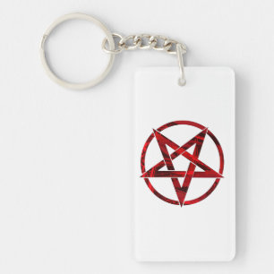 Llavero Pentagrama del Diablo Rojo