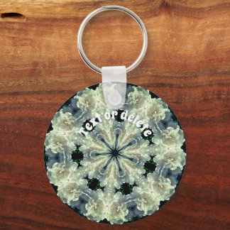 Llavero Peony Kaleidoscope Flower Art Personalizado