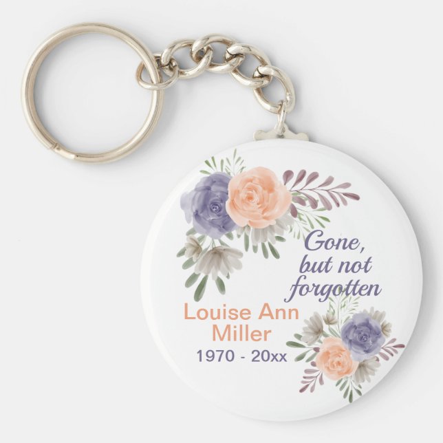 Llavero Peony Memorial se fue pero no olvidado (Frente)