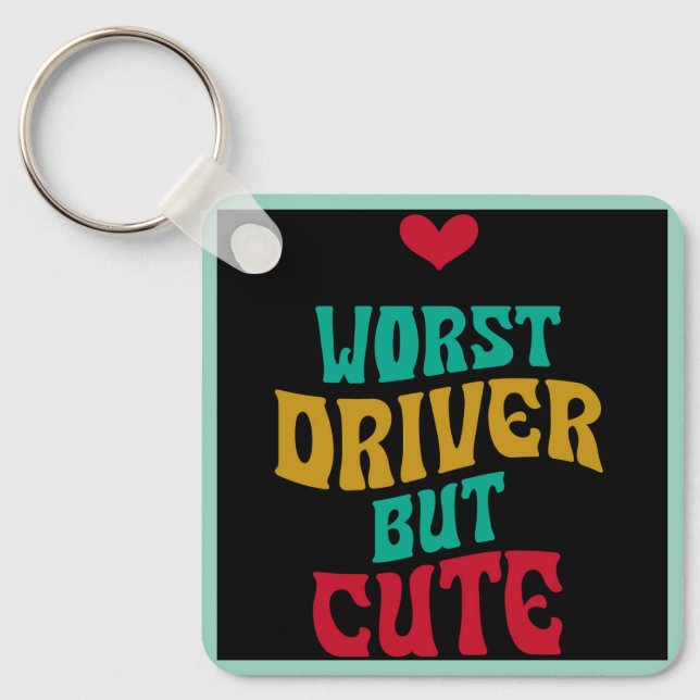 Llavero Peor Conductor Pero Cuto (Anverso)