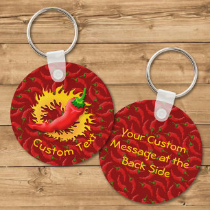 Llavero Pepper con la cadena de teclas de la llama