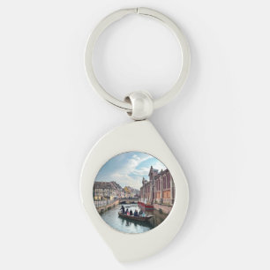 Llavero Pequeña barca del río Venecia
