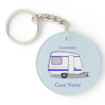Pequeña cadena de llaves de caravana gitana
