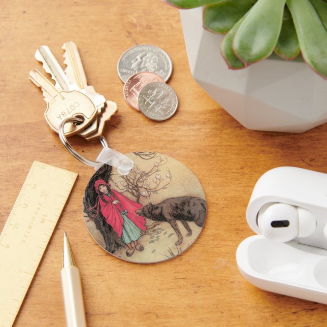 Llavero Pequeña capucha roja vintage de Warwick Goble (Escritorio )