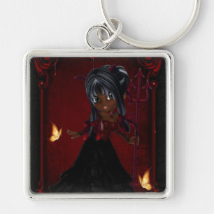 Llavero Pequeña Cookie Devil Chica Diseño 4 Keychain