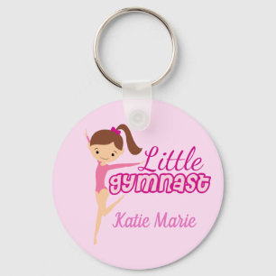 Llavero Pequeña gimnasta Bonito Personalizado rosa niños g