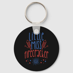 Llavero Pequeña Miss Firecracker Graciosa 4 De Julio Patri