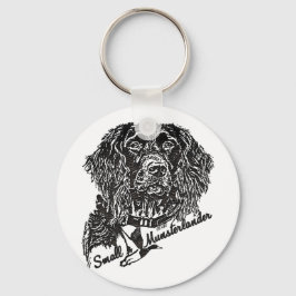 Llavero Pequeña Munsterlander (logotipo)