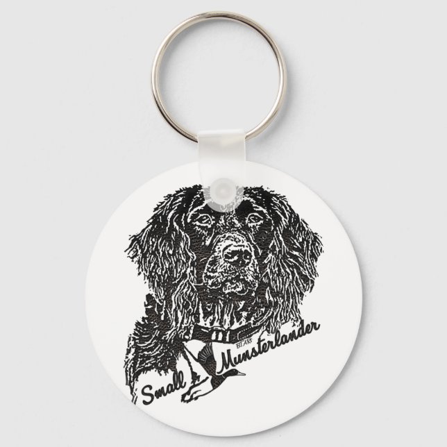 Llavero Pequeña Munsterlander (logotipo) (Anverso)