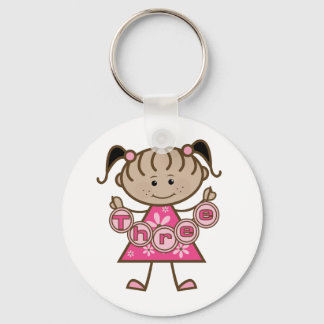 Llavero Pequeña niña camisetas de cumpleaños y regalos