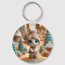 Llavero Pequeña rama de arcilla Elf