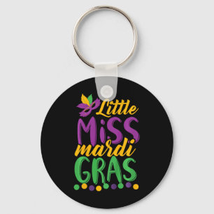 Llavero Pequeña Señorita Mardi Gras Divertido Mardi Gras 2