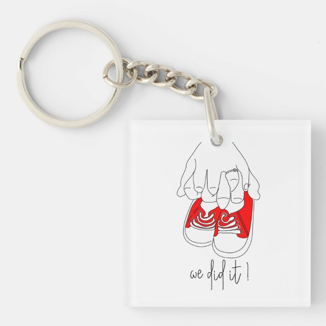 Llavero Pequeñas manos y pequeños pies listos para estalla (Frente)