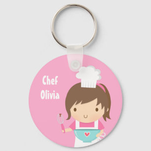 Llavero Pequeño Chef Baker Chica