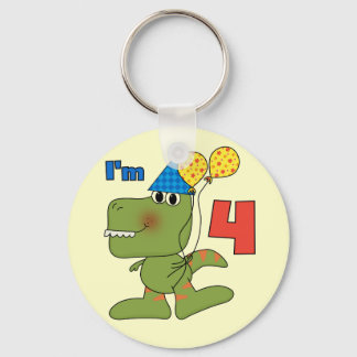 Llavero Pequeño Dino 4 camisetas de cumpleaños y regalos