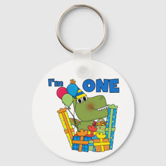 Llavero Pequeño Dino Primer Cumpleaños camisetas y regalos