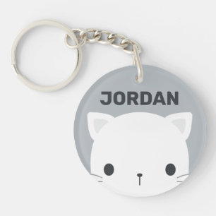 Llavero Pequeño gato con nombre personalizado