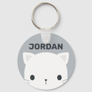 Llavero Pequeño gato con nombre personalizado