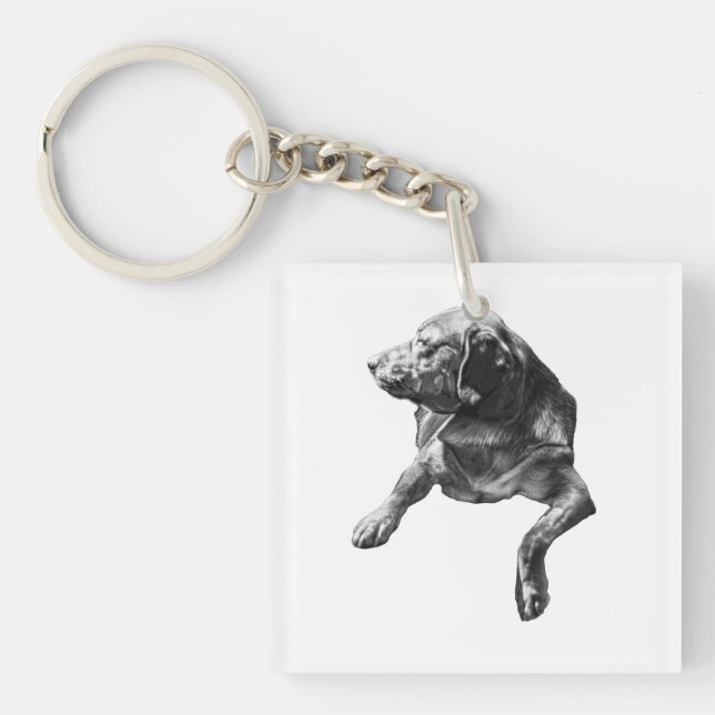 Llavero Pequeño giro: Labrador Charm (Frente)