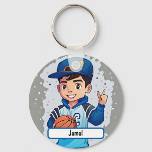 Llavero Pequeño Keychain de Baller Con Nombre Personalizad