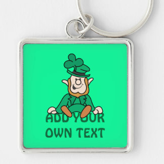 Llavero Pequeño Leprechaun - añada su propio texto