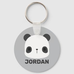 Llavero Pequeño oso oso panda con nombre personalizado