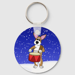 Llavero Pequeño percusionista pembroke Welsh Keychain