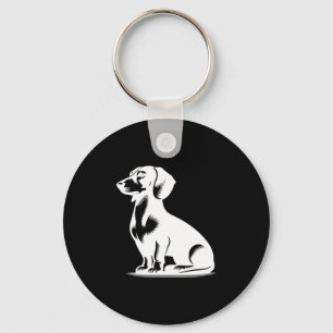 Llavero Pequeño Perro De Caza Cute Dachshund