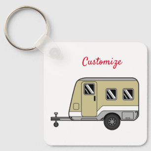 Llavero Pequeño Tan Caravana Camper Thunder_Cove