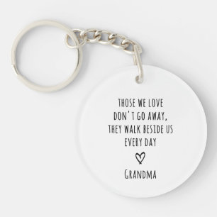 Llavero Pérdida conmemorativa de amor en una foto moderna