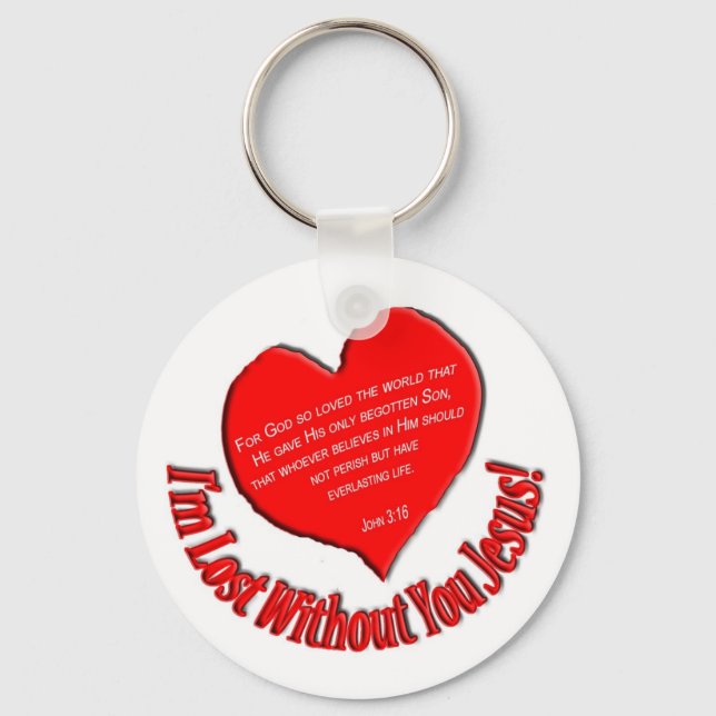 Llavero Pérdida sin ti, Jesucristo Keychain (Anverso)