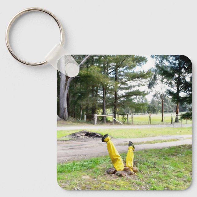 Llavero Perdido en el jardín otra vez (Anverso)