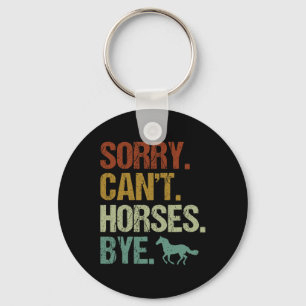 Llavero Perdone Cant Horses Bye Vintage Horseback Wom