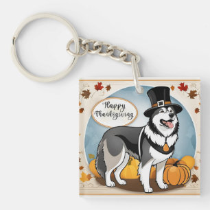 Llavero Peregrinaje Peregrino Perro Malamute Feliz Día de 