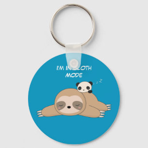 Llavero Perezoso animado lindo con oso panda