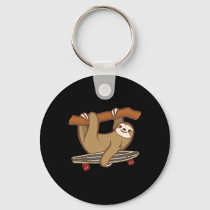 Llavero Perezoso Skateboard Perezoso Skateboarding