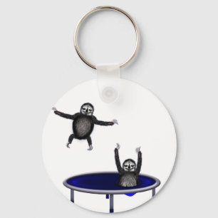 Llavero perezosos trampolín