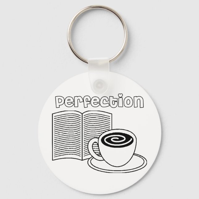 Llavero Perfección del libro y el té (Anverso)