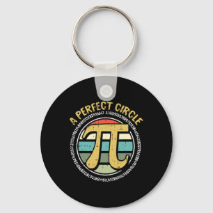 Llavero Perfecto Círculo Pi Day Símbolos Retro Math Número
